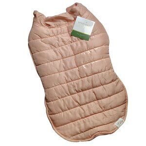 Sportpet Living Dog Size Large Pink Quilted Puffer Pet Winter Jacket